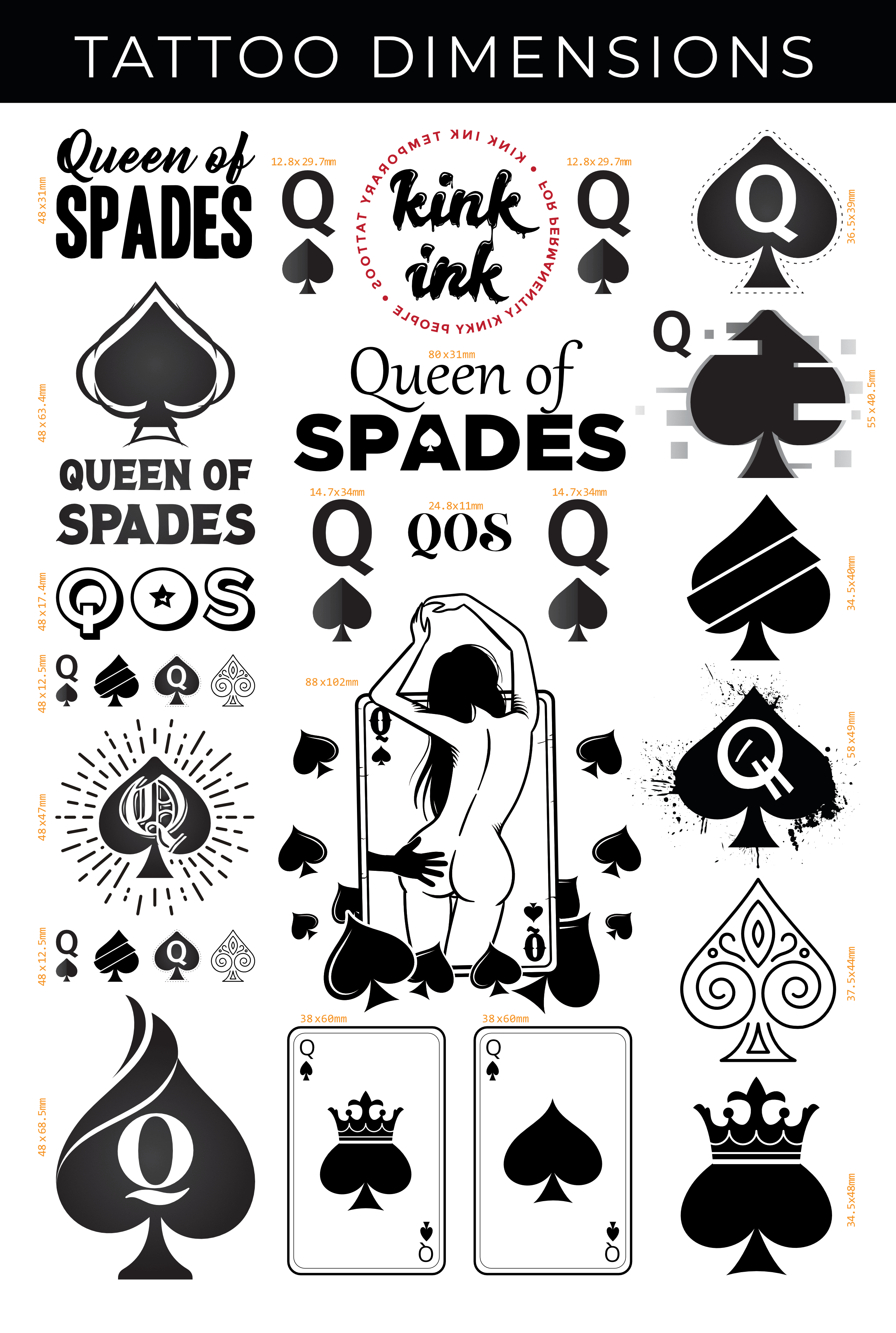 Queen of Spades (Mega Sheet)