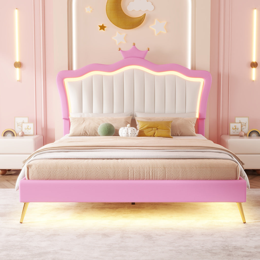 Princess Crown LED Bed