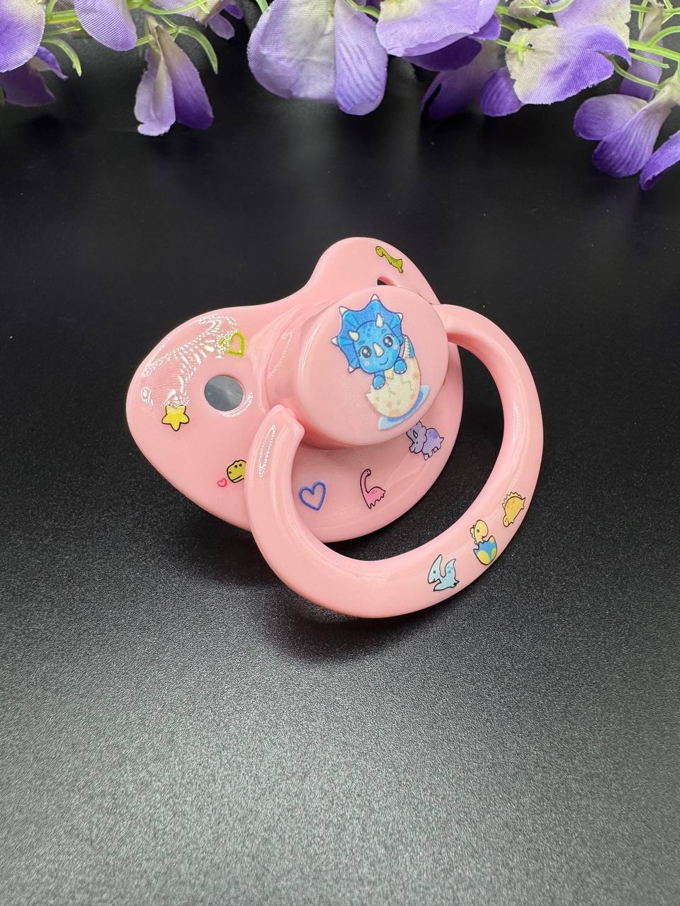 Glow In The Dark Adult Pacifier - Dinosaurs - Puppy's Aesthetics