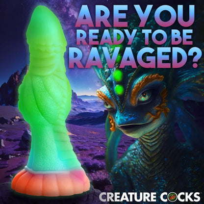 Glow Galactic Invader Silicone Dildo - Puppy's Aesthetics