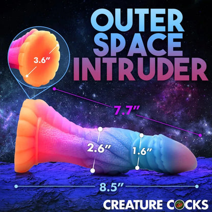 Glow Galactic Invader Silicone Dildo - Puppy's Aesthetics