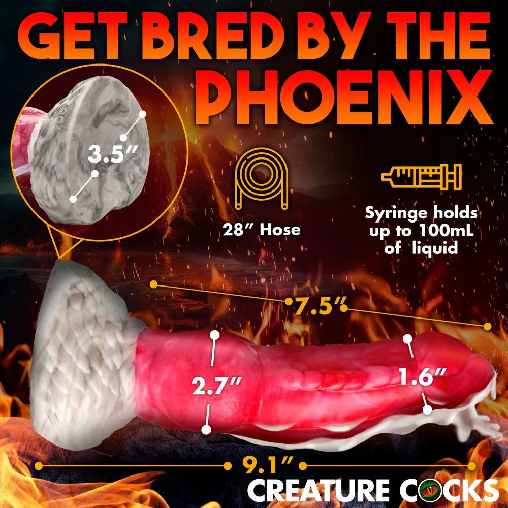 Resurrector Phoenix Squirting Silicone Dildo - Puppy's Aesthetics