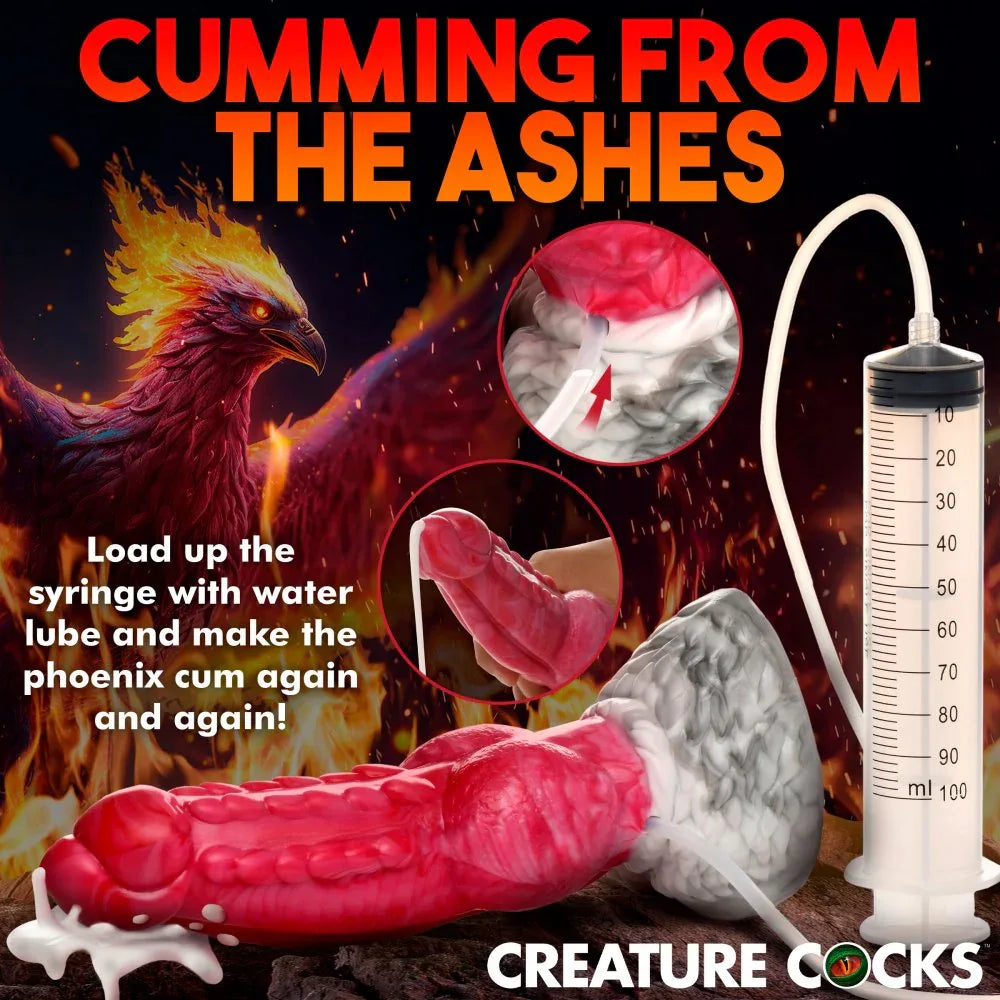 Resurrector Phoenix Squirting Silicone Dildo - Puppy's Aesthetics