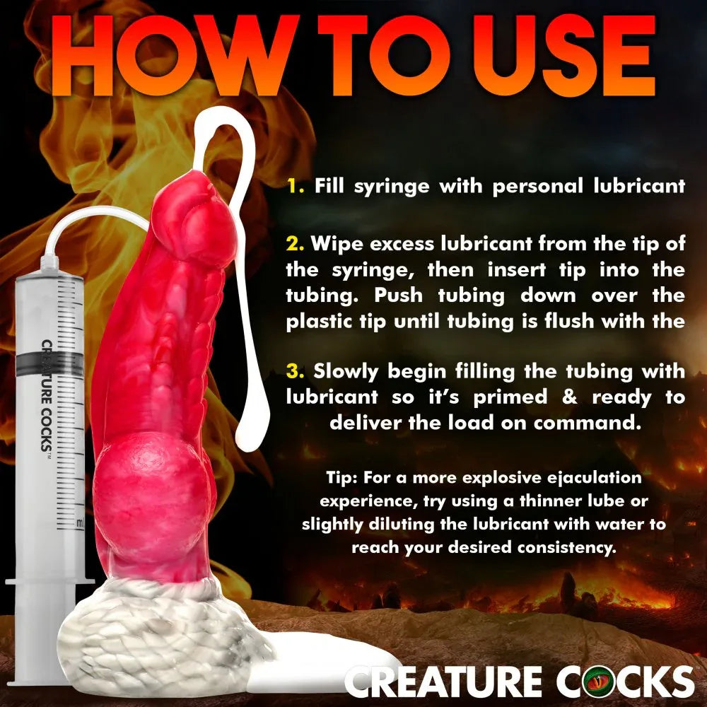 Resurrector Phoenix Squirting Silicone Dildo - Puppy's Aesthetics