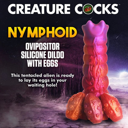 Nymphoid Ovipositor Silicone Dildo with Eggs - Puppy's Aesthetics