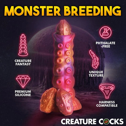 Nymphoid Ovipositor Silicone Dildo with Eggs - Puppy's Aesthetics