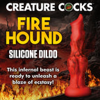 Fire Hound Silicone Dildo – Knotted Fantasy Pleasure