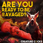 Fire Hound Silicone Dildo – Knotted Fantasy Pleasure