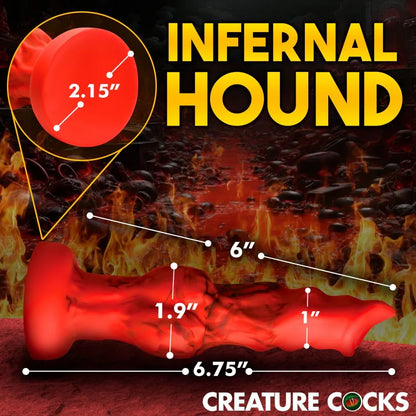 Fire Hound Silicone Dildo – Knotted Fantasy Pleasure - Puppy's Aesthetics