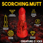 Fire Hound Silicone Dildo – Knotted Fantasy Pleasure