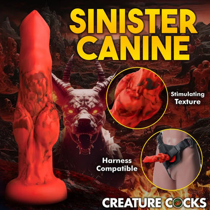 Fire Hound Silicone Dildo – Knotted Fantasy Pleasure - Puppy's Aesthetics