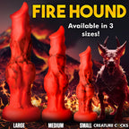 Fire Hound Silicone Dildo – Knotted Fantasy Pleasure