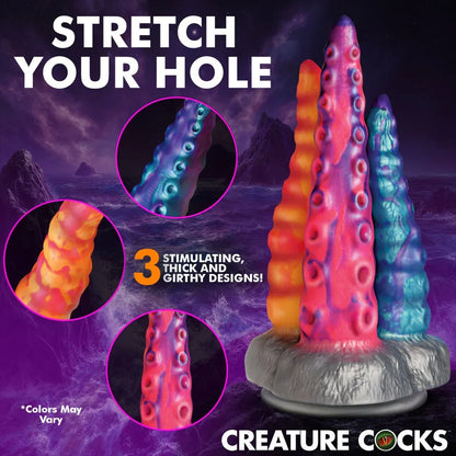 Creature Cocks Tenta- Trio Silicone Dildo - Puppy's Aesthetics