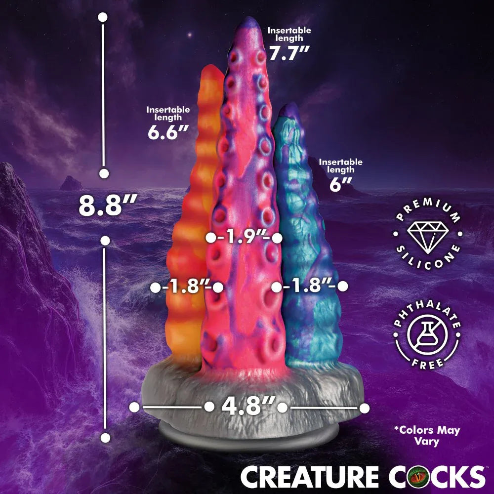 Creature Cocks Tenta- Trio Silicone Dildo - Puppy's Aesthetics
