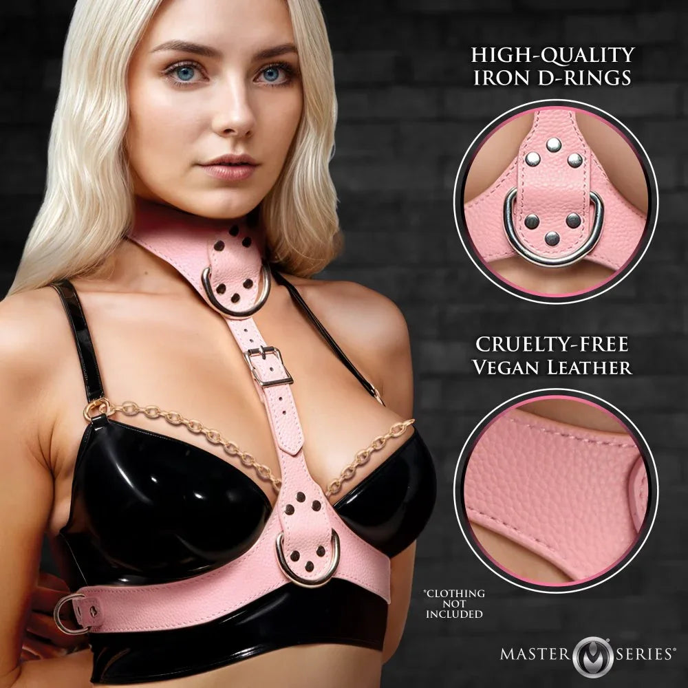Vixen Female Chest Harness - Pink - Puppy's Aesthetics