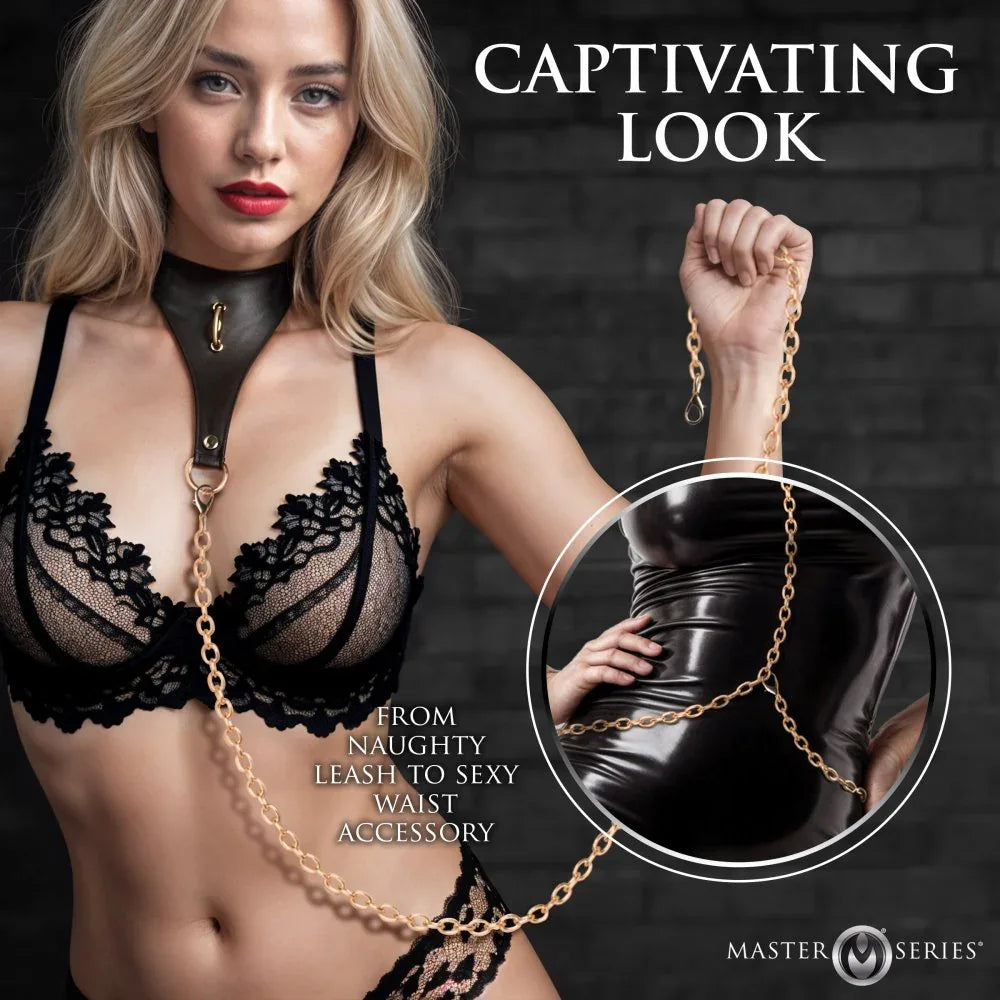 Captivate Collar with Body Chain - Puppy's Aesthetics