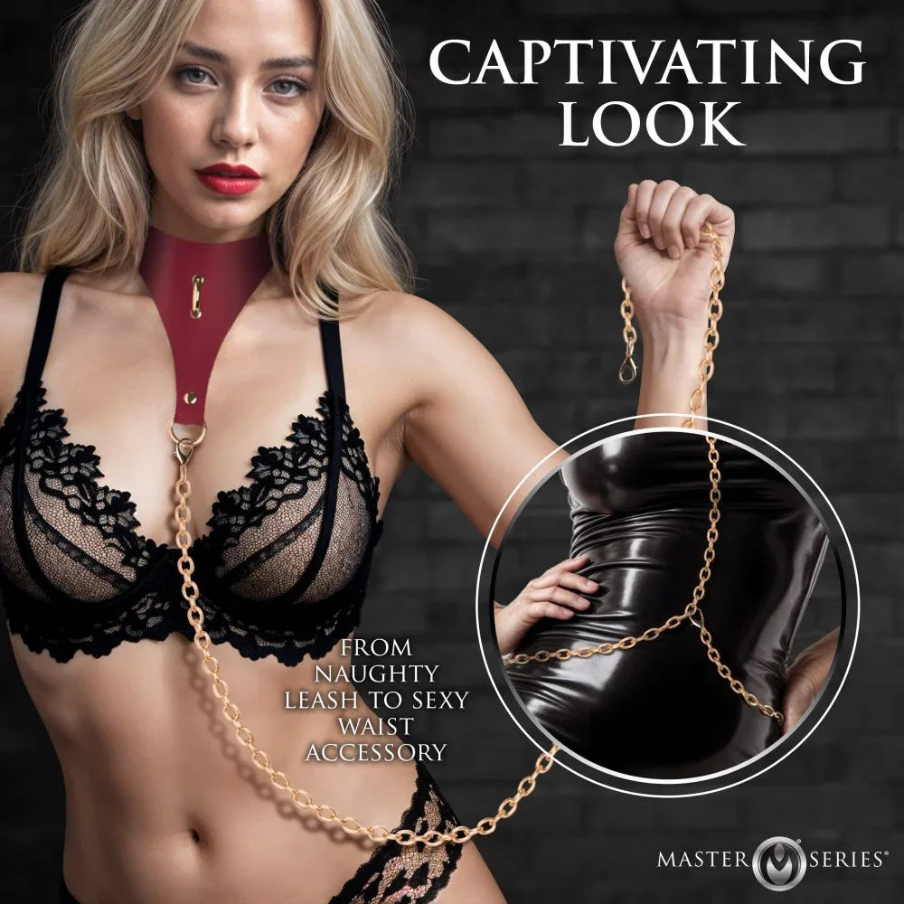 Captivate Collar with Body Chain - Puppy's Aesthetics