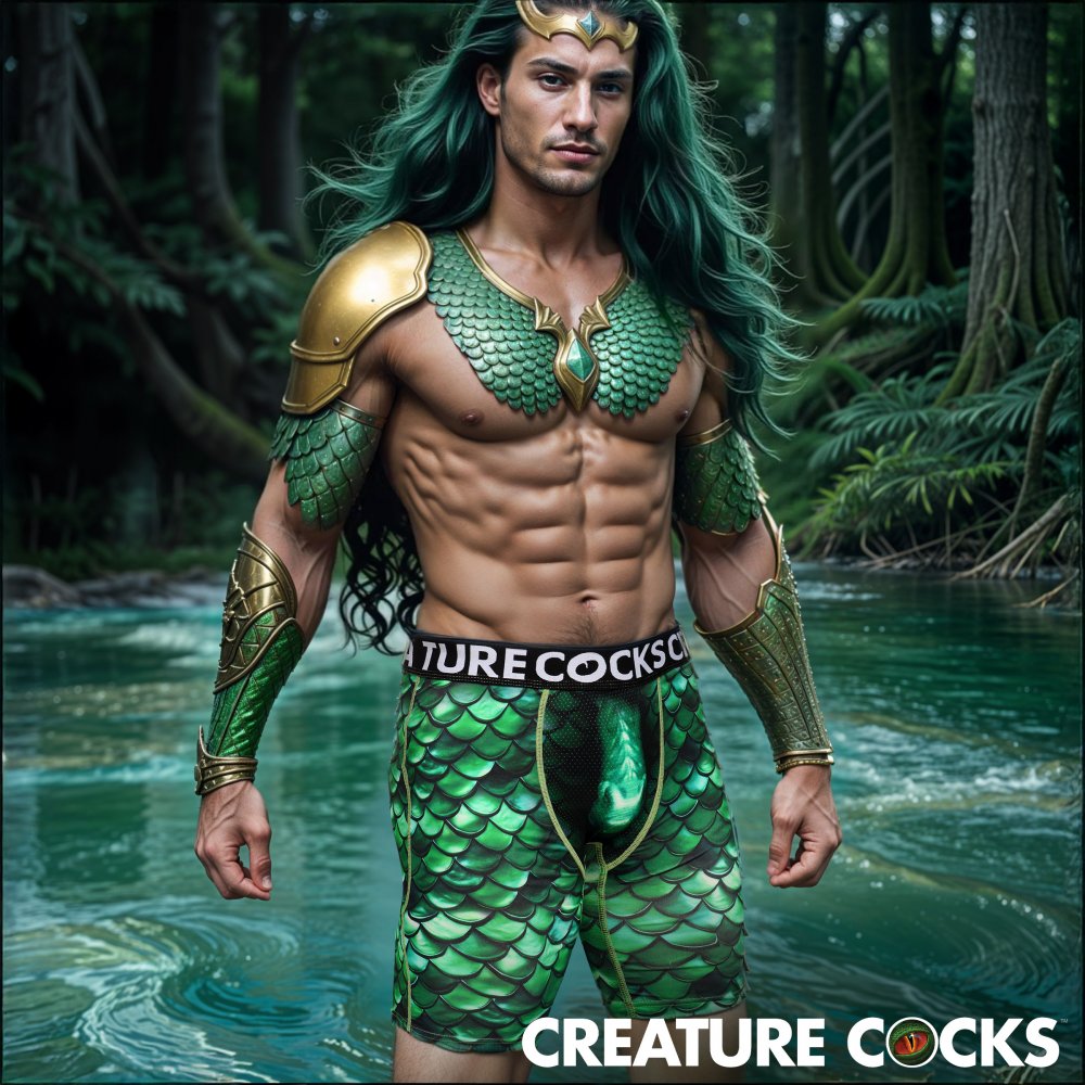 Lake Monster Boxer Shorts - Creature Wear