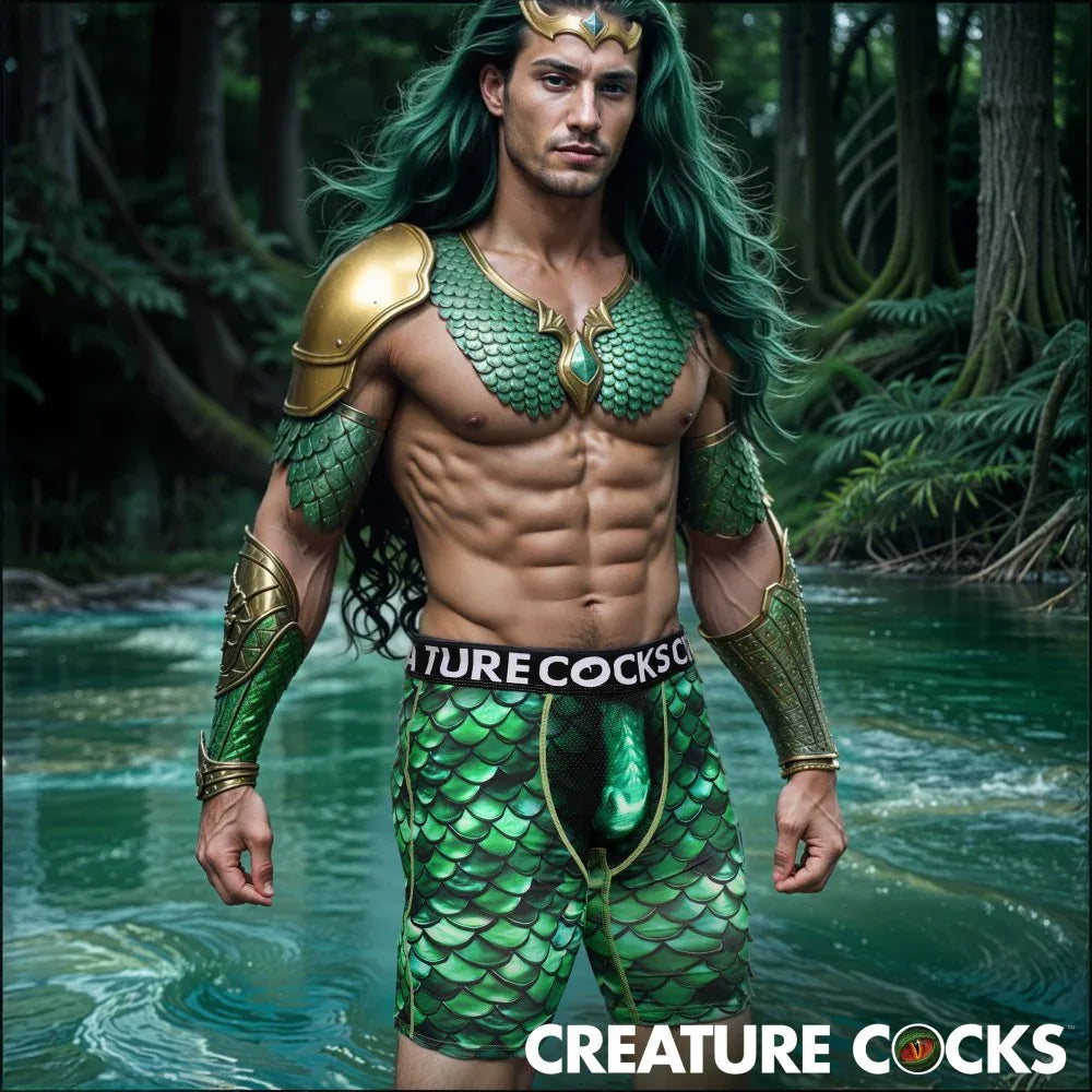 Lake Monster Boxer Shorts - Creature Wear - Puppy's Aesthetics
