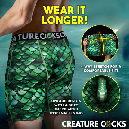 Lake Monster Boxer Shorts - Creature Wear - Puppy's Aesthetics
