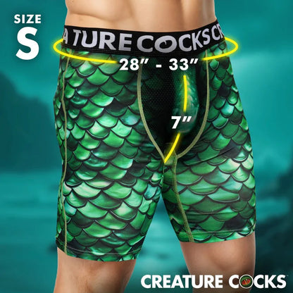 Lake Monster Boxer Shorts - Creature Wear - Puppy's Aesthetics