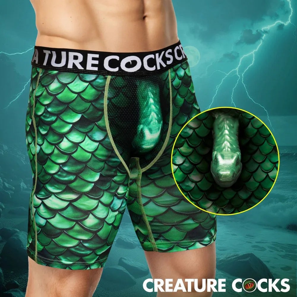 Lake Monster Boxer Shorts - Creature Wear - Puppy's Aesthetics