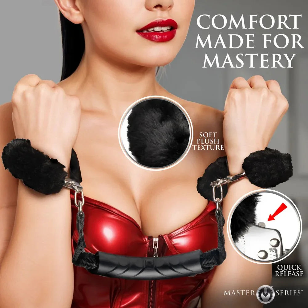 The Handler Furry Handcuffs with Handle - Puppy's Aesthetics
