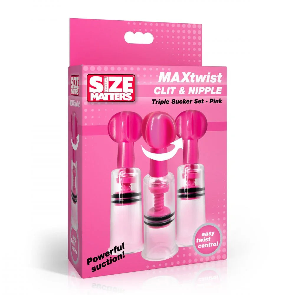 MAXtwist Clit & Nipple Triple Sucker Set - Puppy's Aesthetics