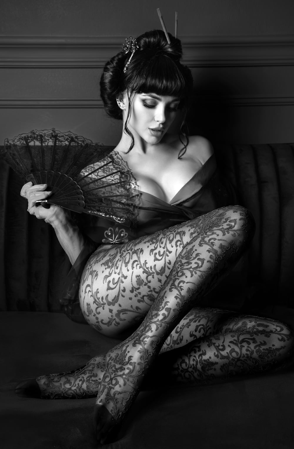 Crotchless Tights (Black)