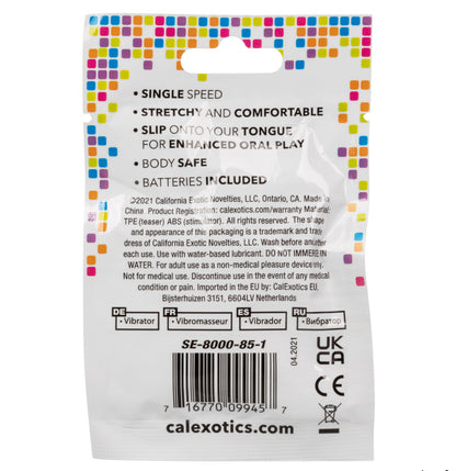 Foil Pack Vibrating Tongue Stimulator - Clear