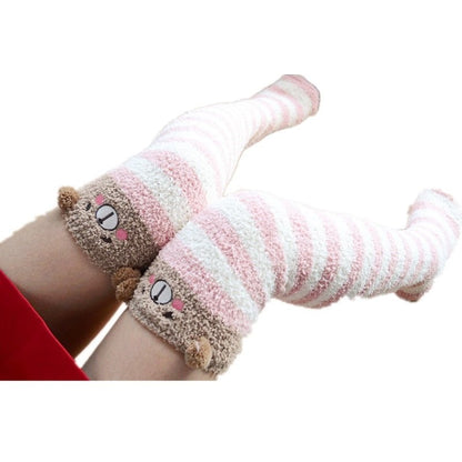 Adorable Plush Animal Knee Socks Puppy's Aesthetics