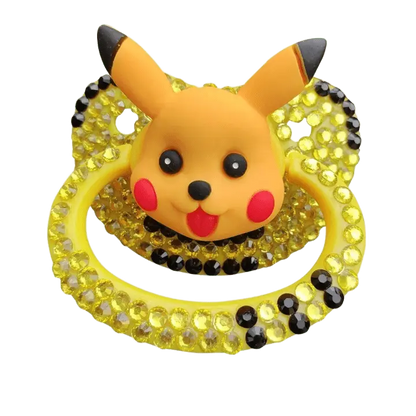 Adorable Yellow Handmade Adult Pacifier Puppy's Aesthetics