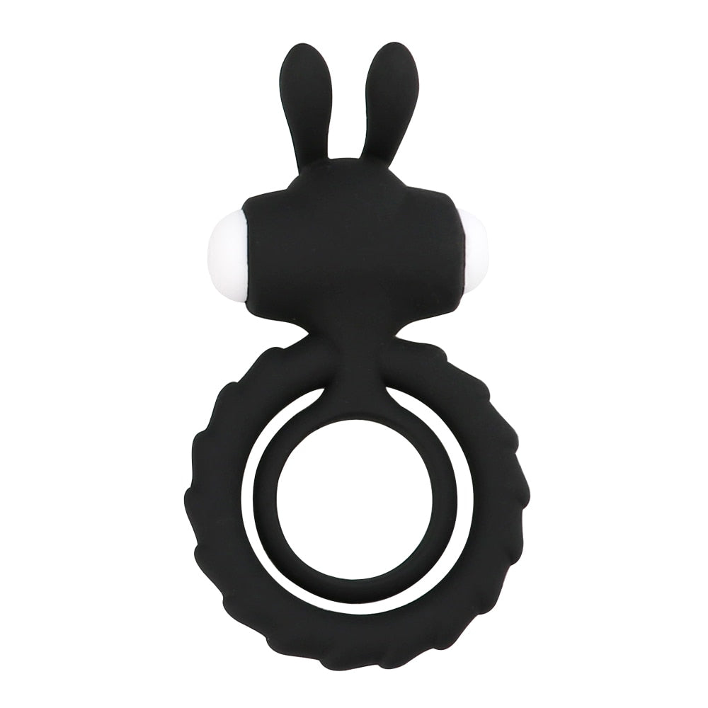 Soft Silicone Devil Wings Dual Vibrating Ring