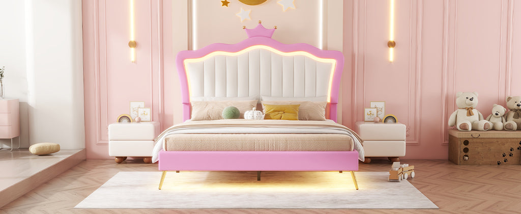 Princess Crown LED Bed