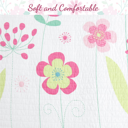 Blossom Floral Purple Flower Throw Pillow