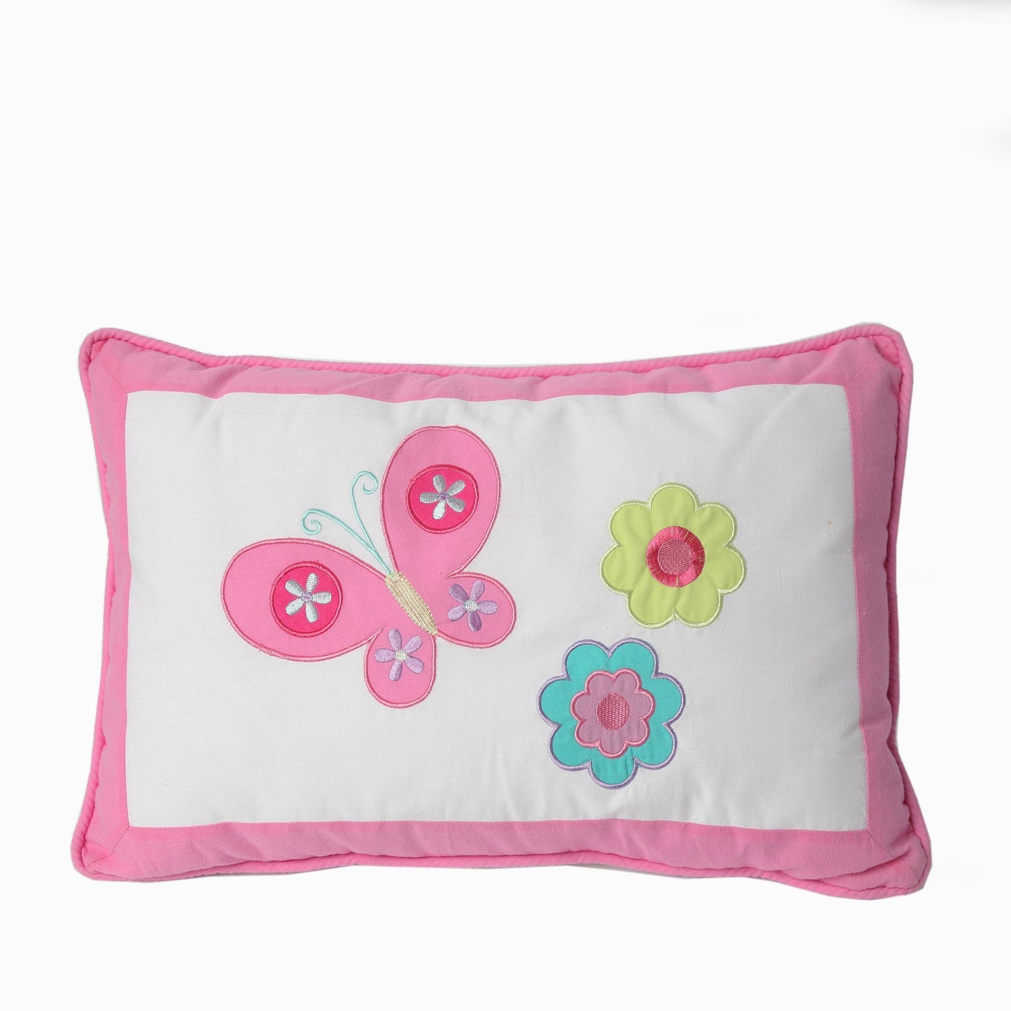 Butterfly Flower Pink Decor Throw Pillow