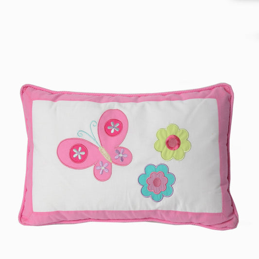 Butterfly Flower Pink Decor Throw Pillow