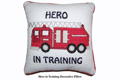 Fire Hero Square Decor Throw Pillow