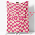 Custom Name Twisted Pink Blanket - Puppy's Aesthetics