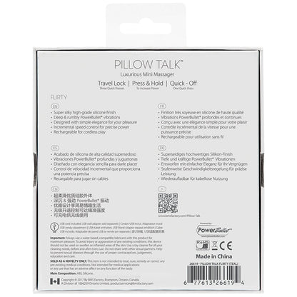 Pillow Talk Flirty Mini Massager-Pink 4.25