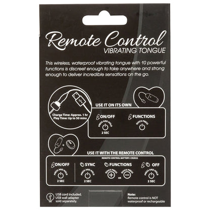 Remote Control Vibrating Tongue-Pink