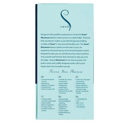 Swan Maximum Rechargeable Bullet-Blue