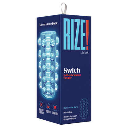 Rize Switch Glow In The Dark Self Lubricating Stroker-Clear