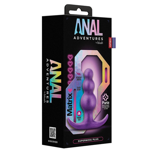 USA Only - Anal Adventures Matrix Supernova Plug-Purple