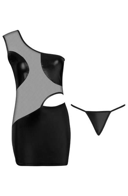 Loreen Sensual Dress with Sheer Mesh and Cut-Outs