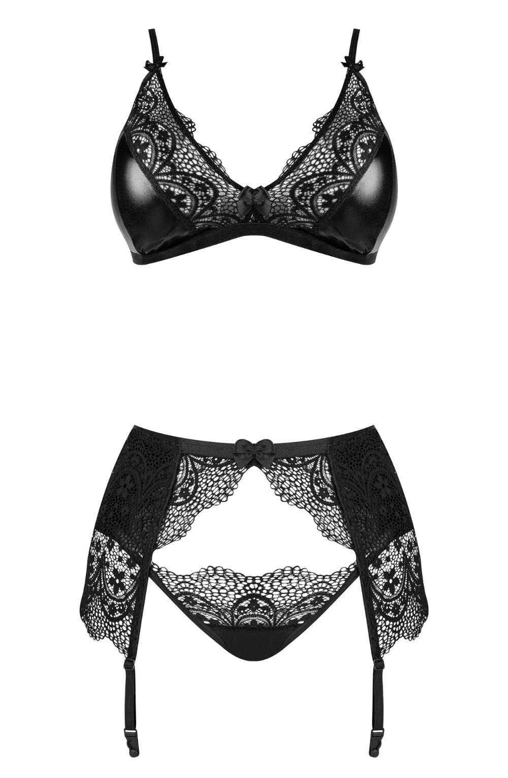 Eclipse Dress Wet Look Evening Outfit with Thong