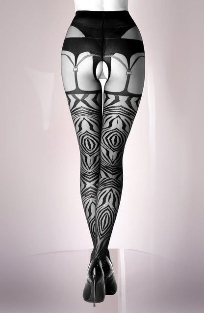 Crotchless Tights (Black)