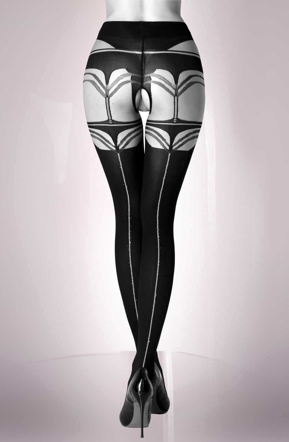 Crotchless Tights (Black)