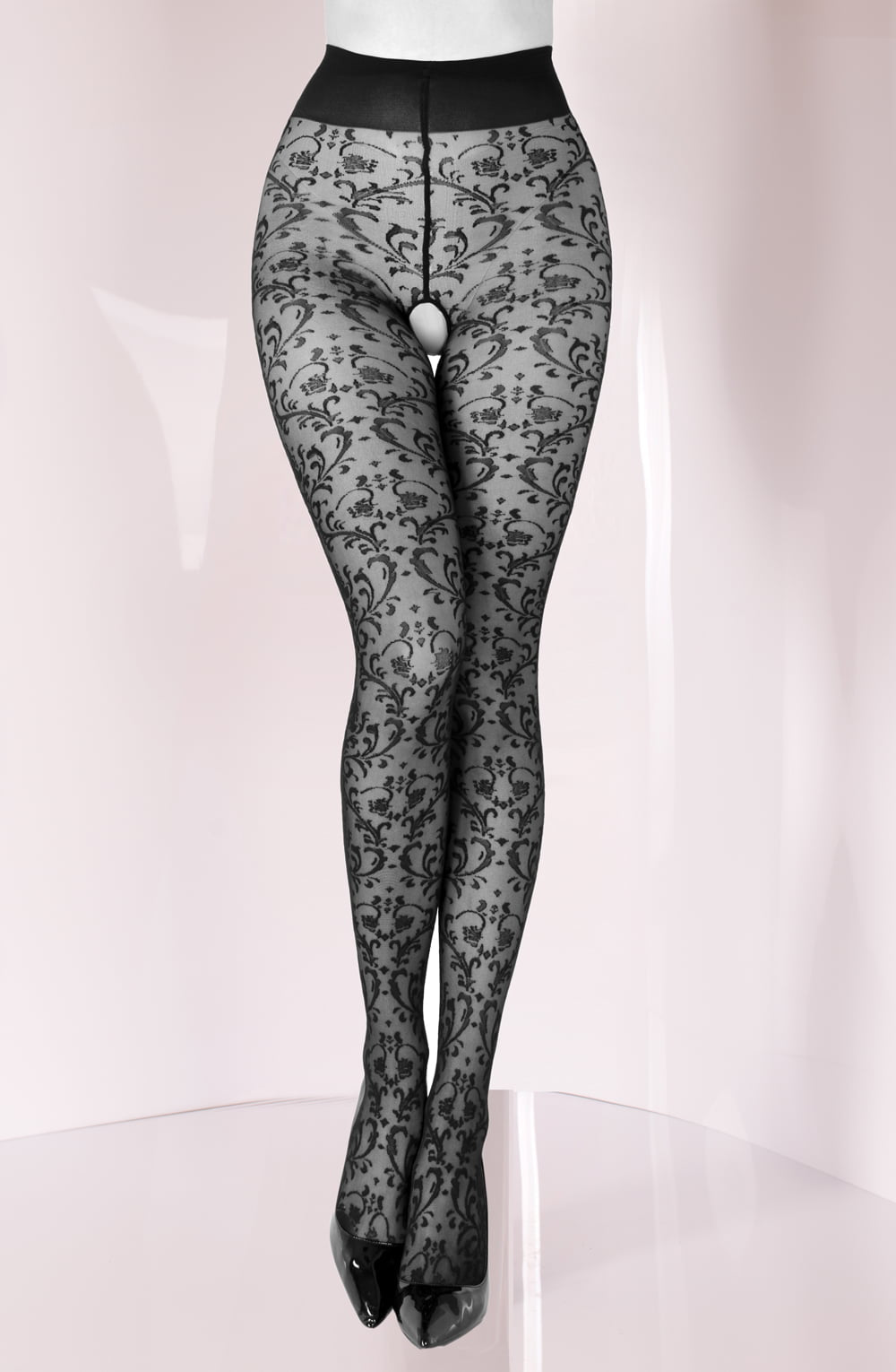 Crotchless Tights (Black)