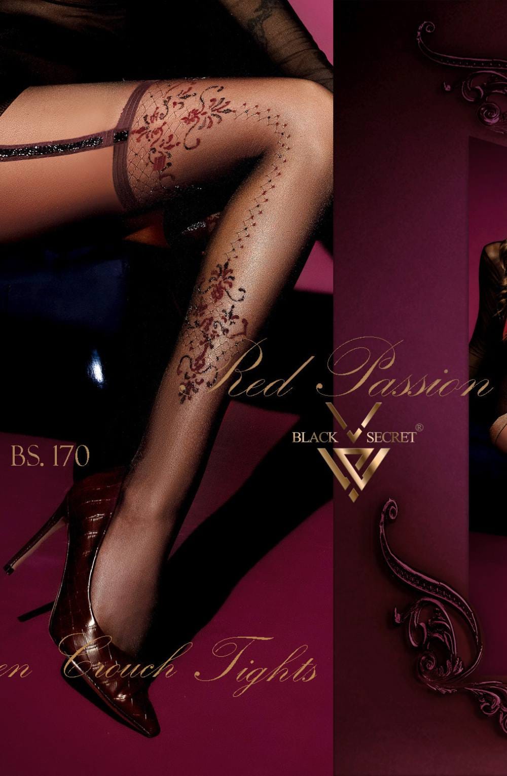 Open Crotch Tights (Black)